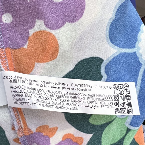 NEW! Zara Floral Printed Pajama Style Retro Pants - Size S - Picture 14 of 15